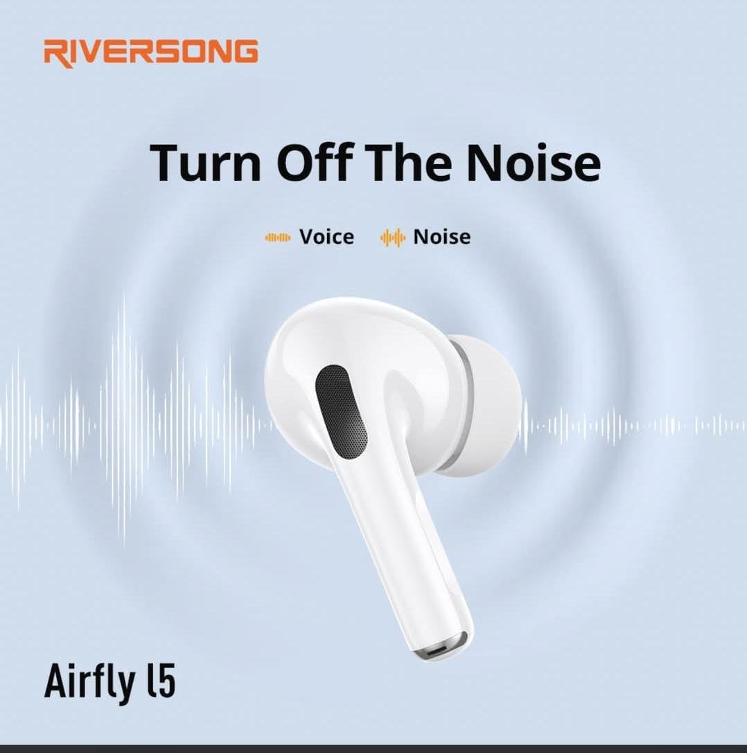 RIVERSONG Airfly L5 earbuds  ENC clear calls with touch control +- open up auto connect