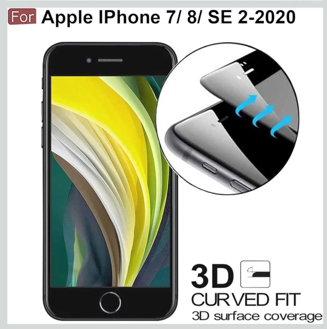 Super X Glass Tempered Super HD Quality For All Type Flat Display Model (I phone 6/ I phone 7/ I phone 8)