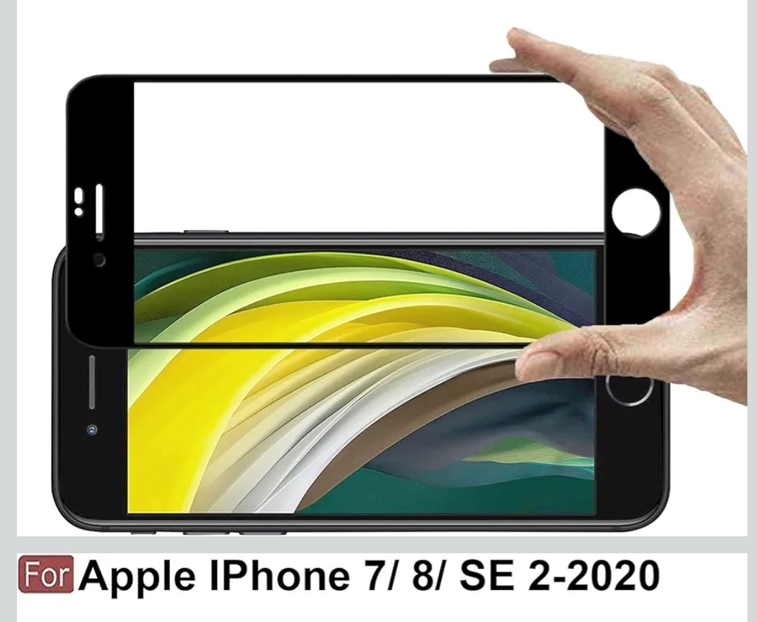 Super X Glass Tempered Super HD Quality For All Type Flat Display Model (I phone 6/ I phone 7/ I phone 8)