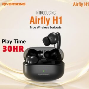 RIVERSONG Airfly H1 earbuds dual mic ENC game mode 40ms low latency  30hr