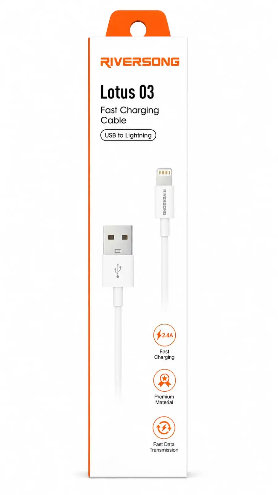 RIVERSONG LOTUS 03 IPHONE  USB ALL MODEL SUPPORT 2.4A +