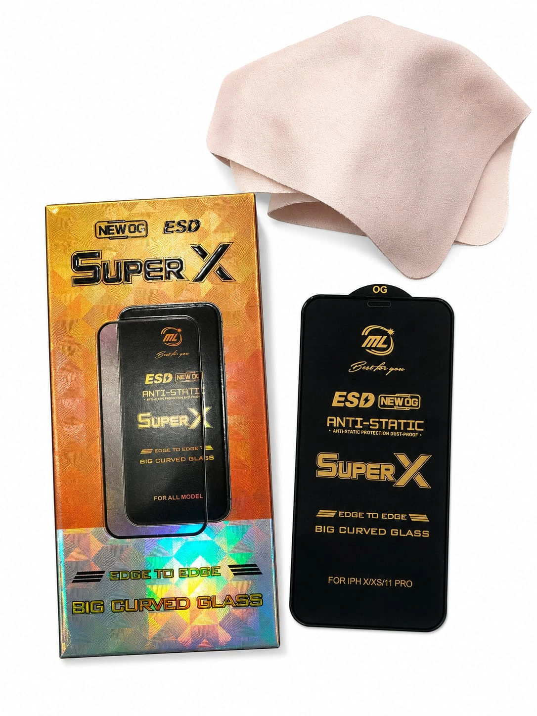 Super X Glass Tempered Super HD Quality For All Type Flat Display Model I Phone 11 pro max / xs max