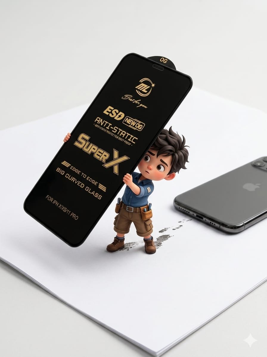 Super X Glass Tempered Super HD Quality For All Type Flat Display Mode