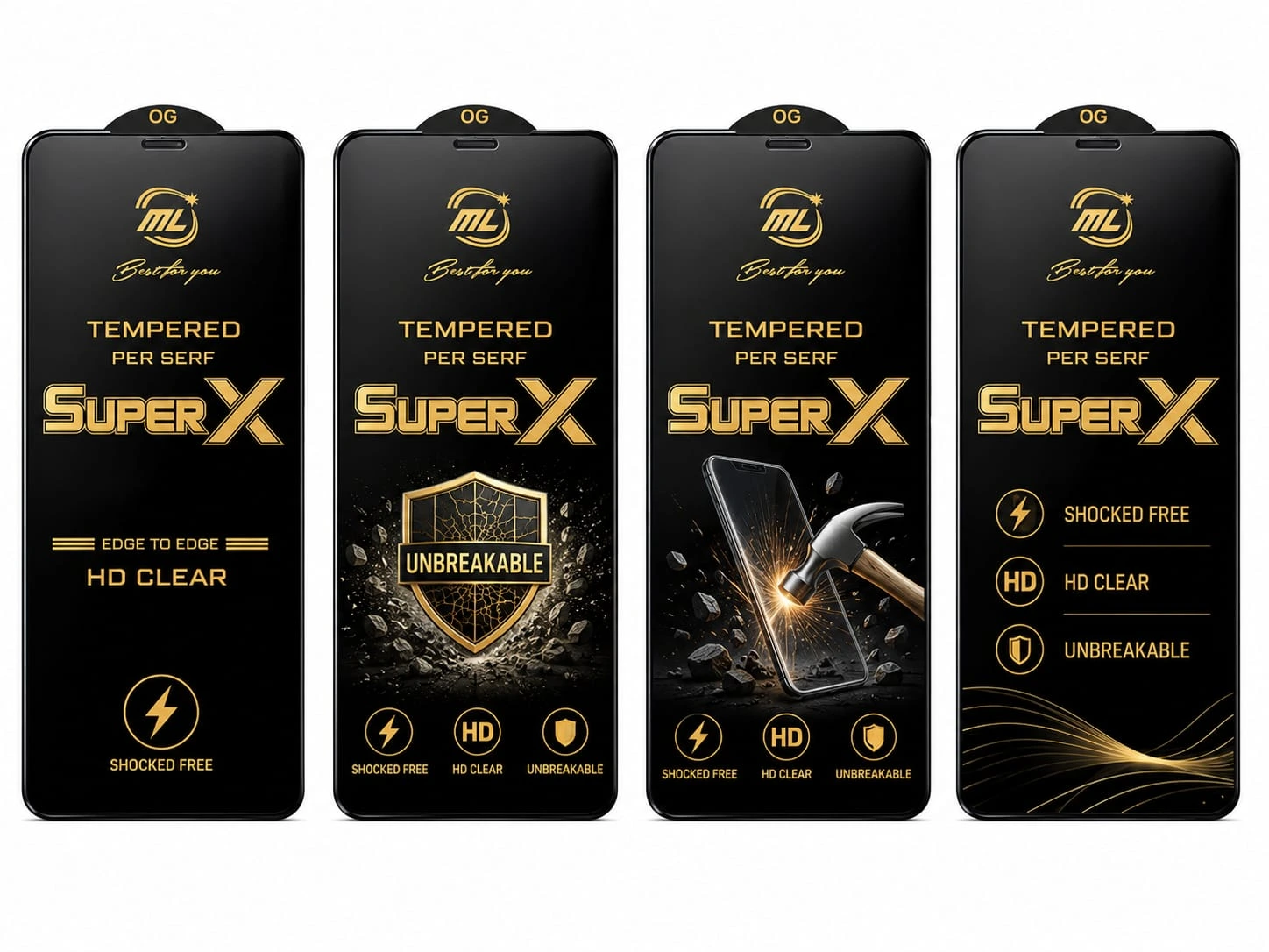 Super X Glass Tempered Super HD Quality For All Type Flat Display Model I Phone 11/ I Phone XR