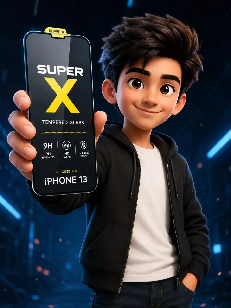 Super X Tempered Glass Scratch Free. Bubble Free. Worry Free. Protect Your iPhone 13 / IPhone 14 Like A Pro HD