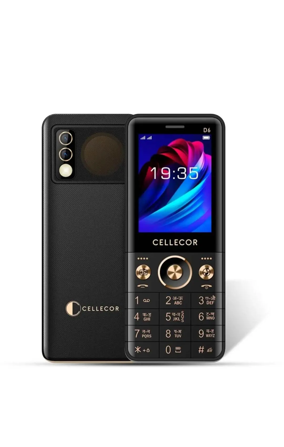 The Cellecor D6 Keypad phone is a Dual-SIM Feature Phone