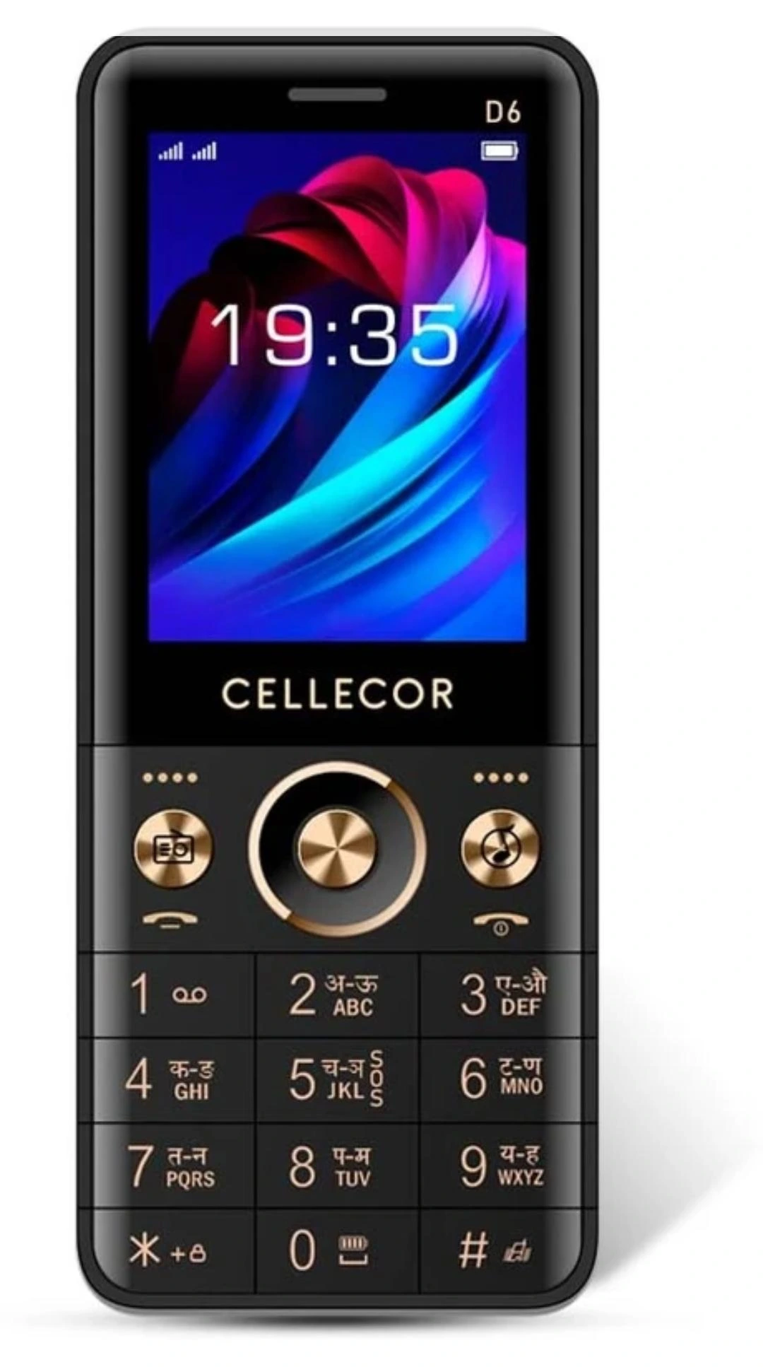 The Cellecor D6 Keypad phone is a Dual-SIM Feature Phone