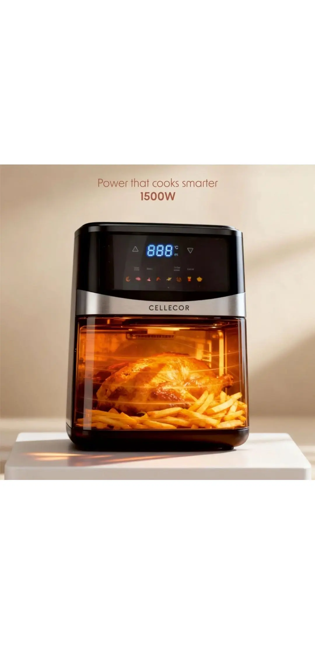 Cellecir Air Fryer CAF55 5.5L Cepacity 60 Minuts Timer 1500w