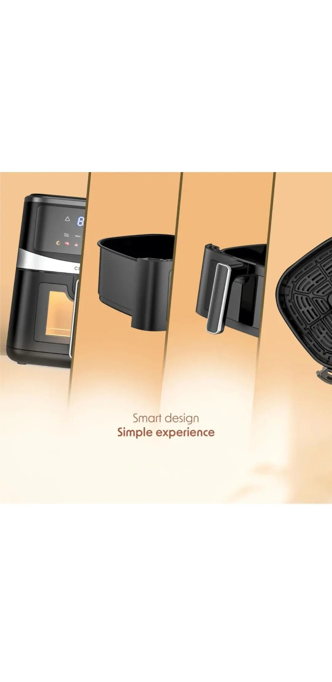 Cellecir Air Fryer CAF55 5.5L Cepacity 60 Minuts Timer 1500w