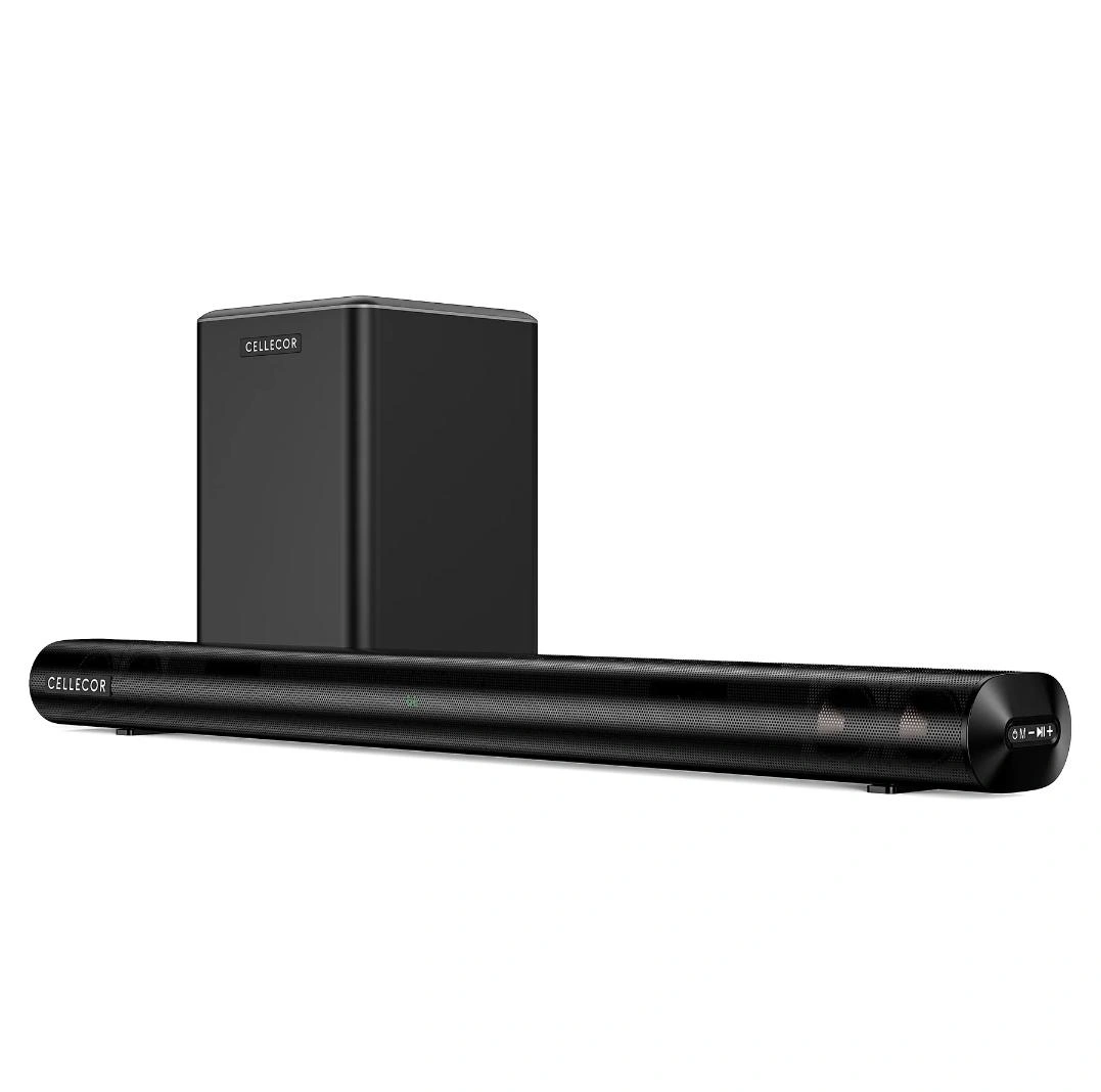 Cellecor CBS-02 Ultra Bar 2.1 Channel Soundbar with Subwoofer, 200W