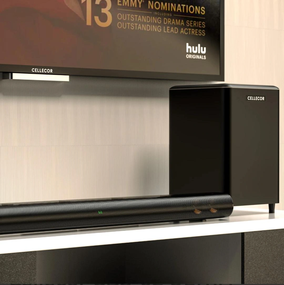 Cellecor CBS-02 Ultra Bar 2.1 Channel Soundbar with Subwoofer, 200W