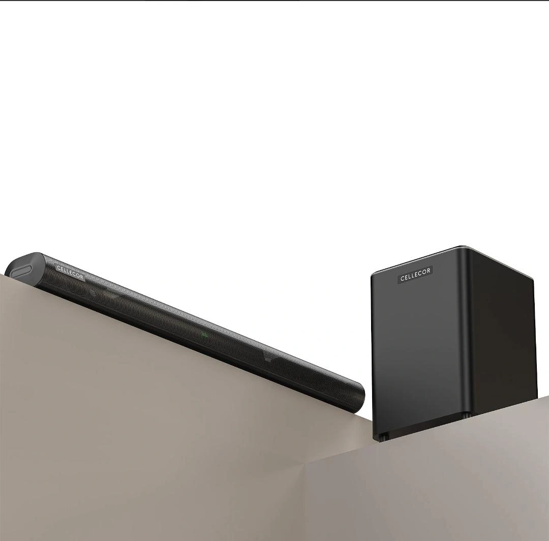 Cellecor CBS-02 Ultra Bar 2.1 Channel Soundbar with Subwoofer, 200W