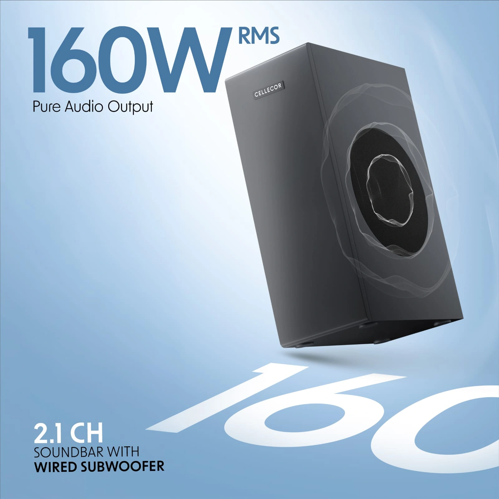 Cellecor TuneX CBS-01 PLUS 160W RMS Bluetooth Soundbar