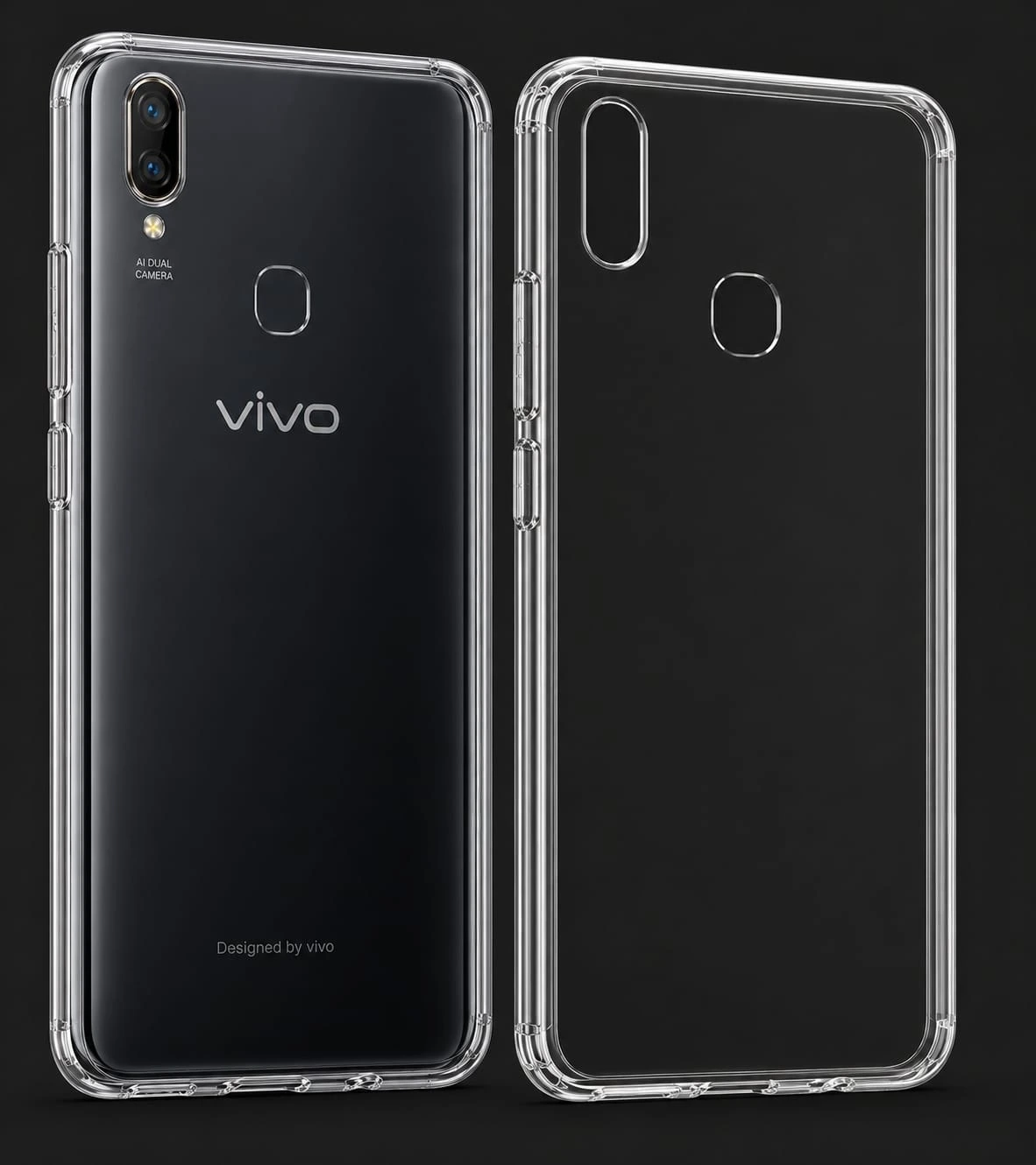Back Cover Gorilion Silicone For Vivo V9 Pro / V9 / V9 Youth (Bumper Case) Back Cover Clear Thin Soft Case For Vivo V9 Pro / V9 / V9 Youth - Transparent