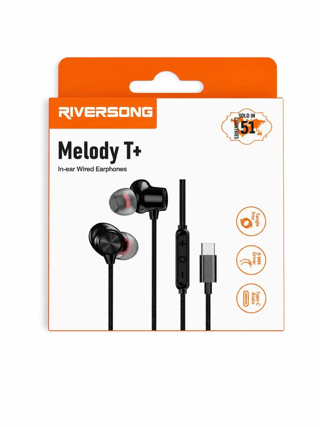 RIVERSONG MELODY T+ TYPE 'C' HANDFREE IN-EAR WIRED EARPHONE