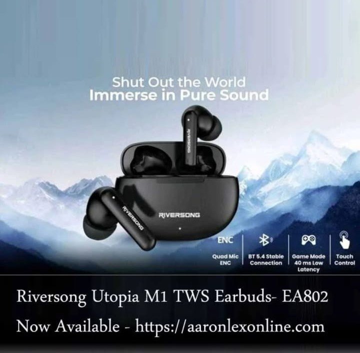 RIVERSONG UTHOPIA M1 Earbuds 50hr sold in 51 countries