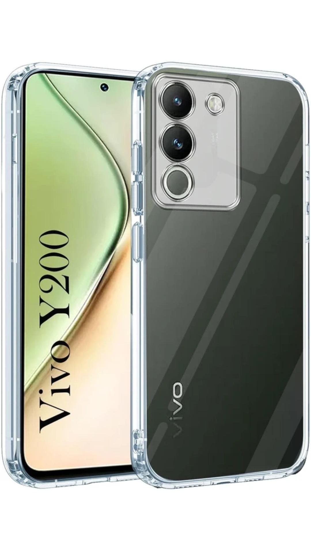 Y200 5G Bumper Case Back Cover Clear Thin Soft Case for Vivo Y200 5G - Transparent
