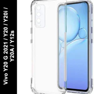 Transparent Crystal Clear Back Cover for Vivo Y12G – Y12s – Y20 – Y20i – Y20s – Y20A – Y20G – Y20 2021 | Shockproof Soft TPU Case