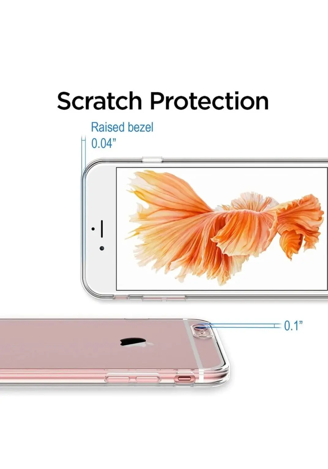 Transparant Back Cover for iPhone 6, iPhone 6s