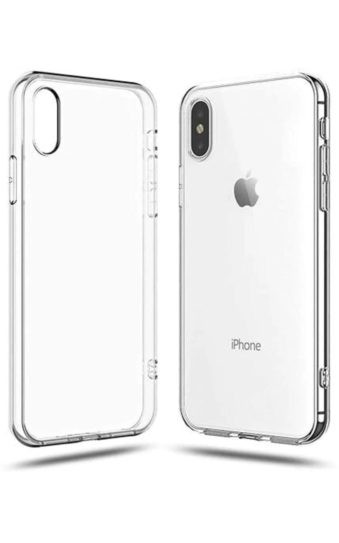 Apple iPhone X / Xs (Silicon Crystal Clear Slim PC & TPU, Soft & Shockproof Back Case, Magnetic Case), Transparent