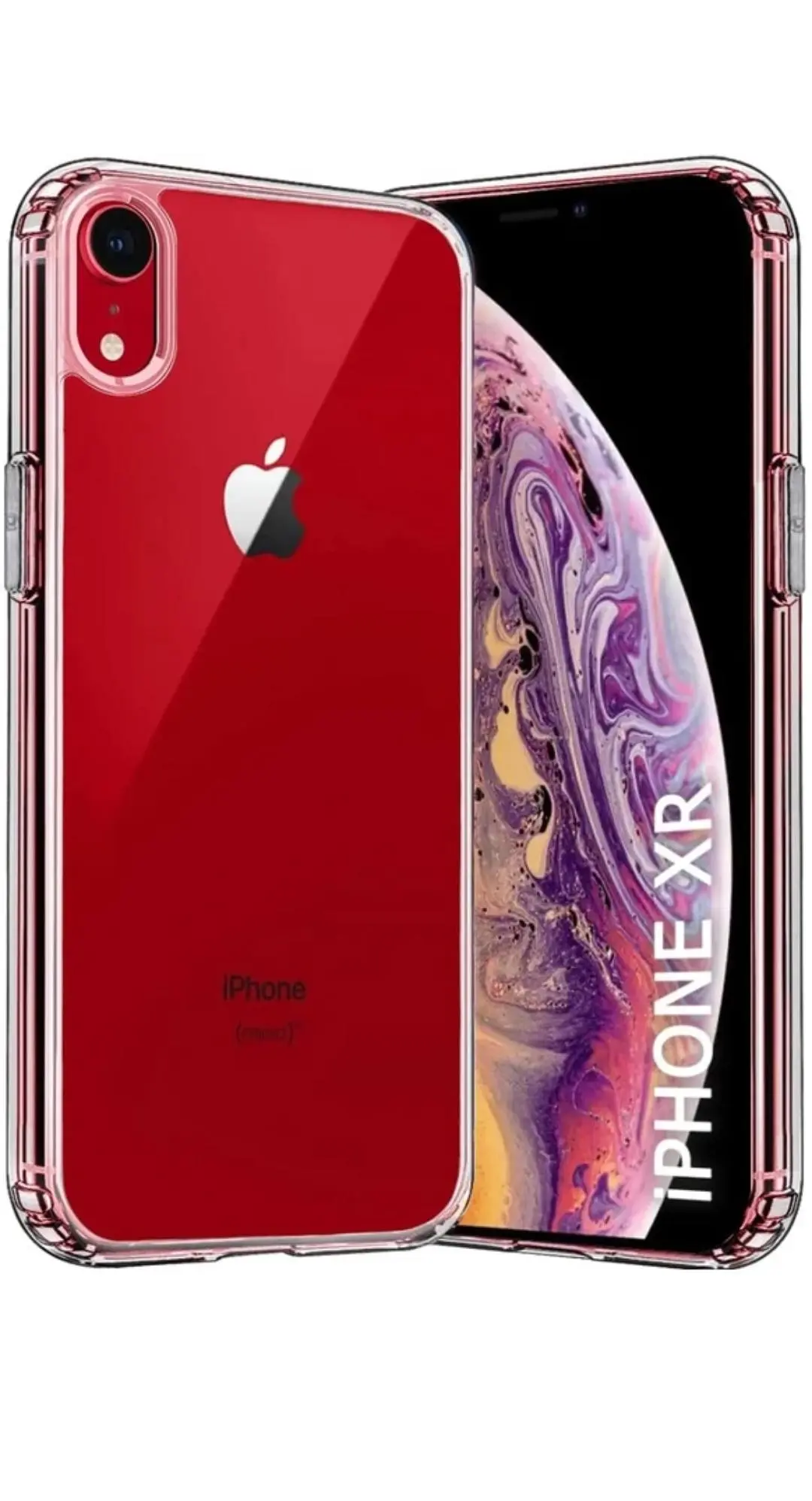 iPhone XR Clear Case | Soft Flexible Slim-Fit | Full Body 360 Protection Shock Proof TPU Back Cover (Transparent)