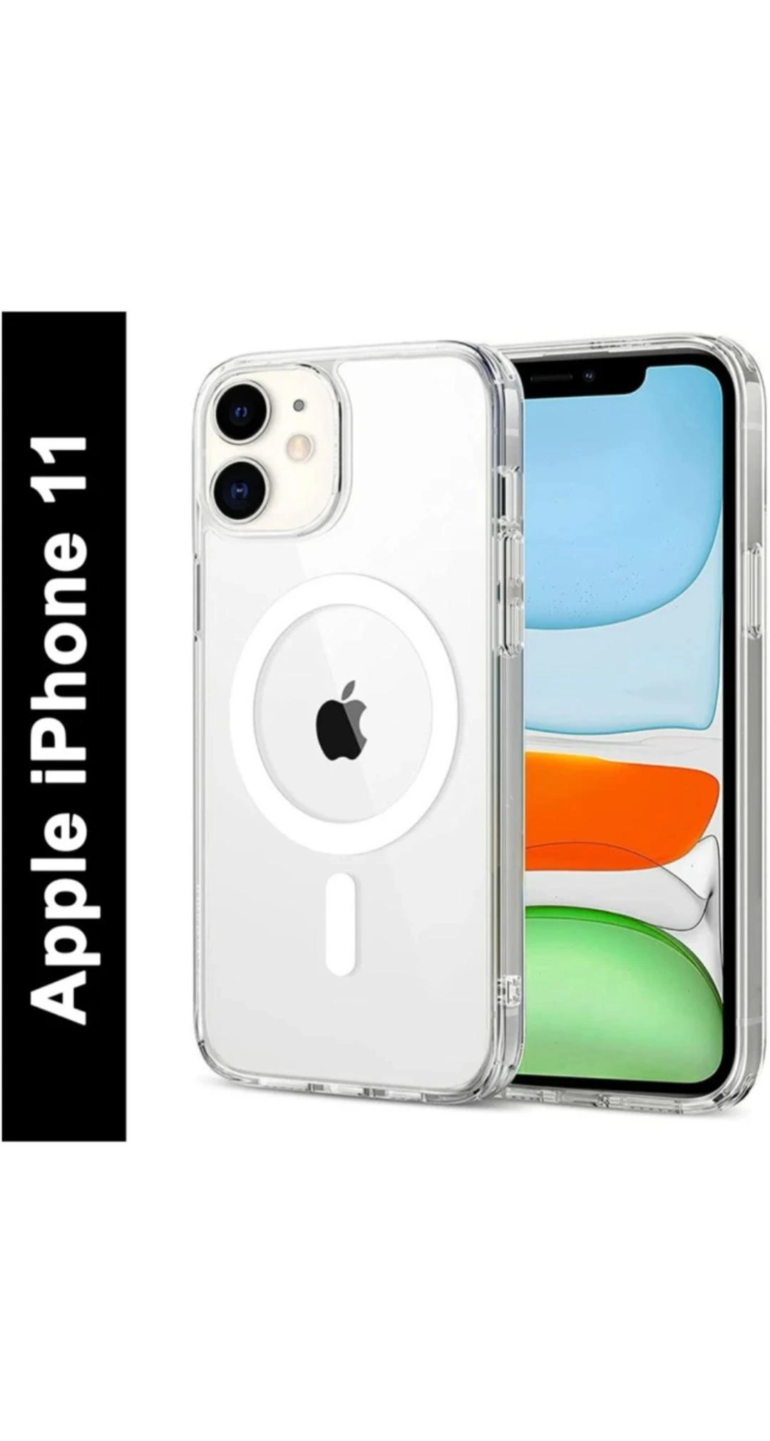 iPhone 11 Clear Case | Soft Flexible Slim-Fit | Full Body 360 Protection Shock Proof TPU Back Cover (Transparent)