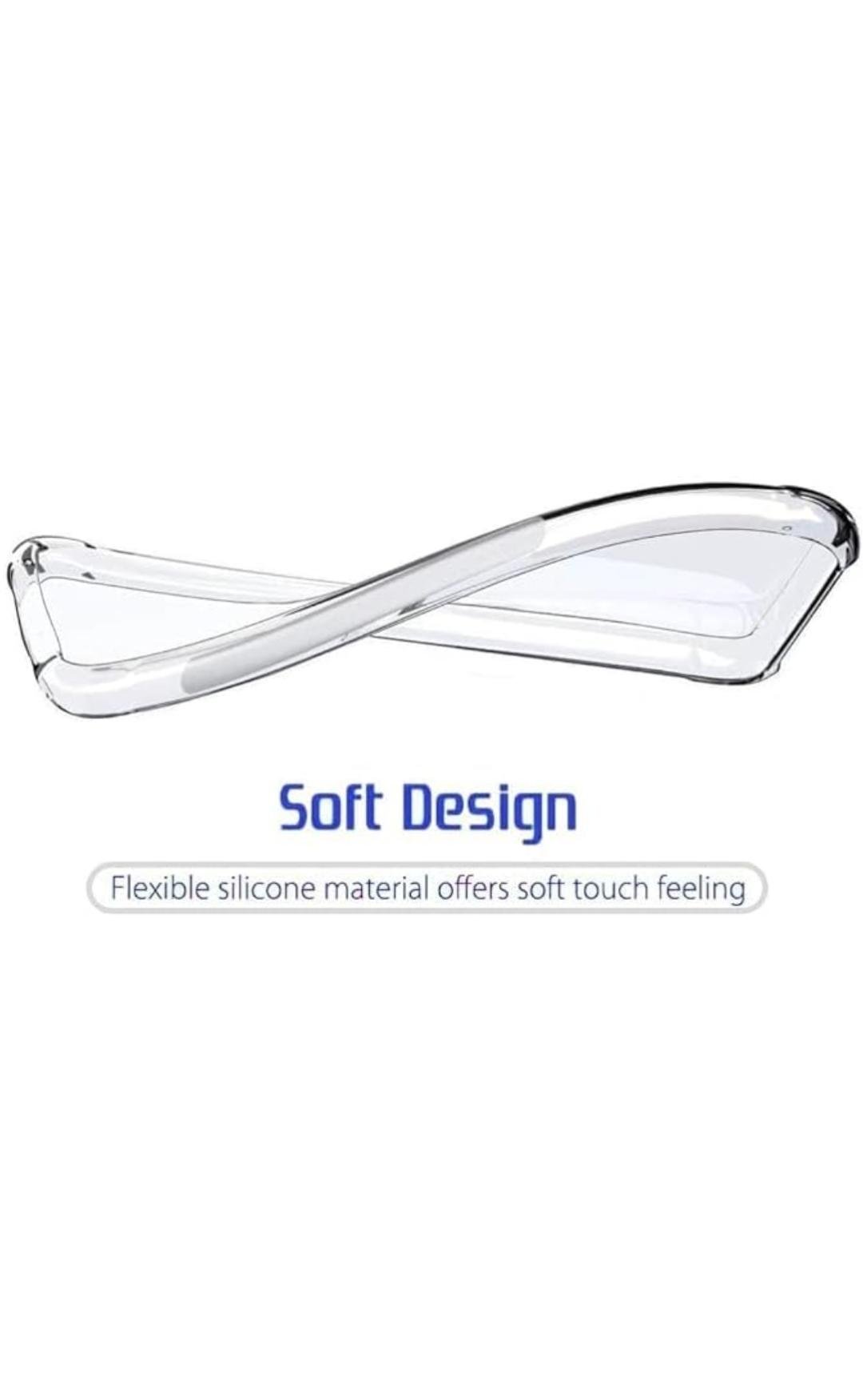iPhone 12 Clear Case | Soft Flexible Slim-Fit | Full Body 360 Protection Shock Proof TPU Back Cover (Transparent)