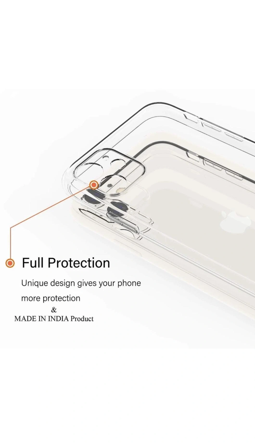Solimo Silicone Shockproof Crystal Clear Back Cover Case for iPhone 12 Mini | 360 Degree Protection