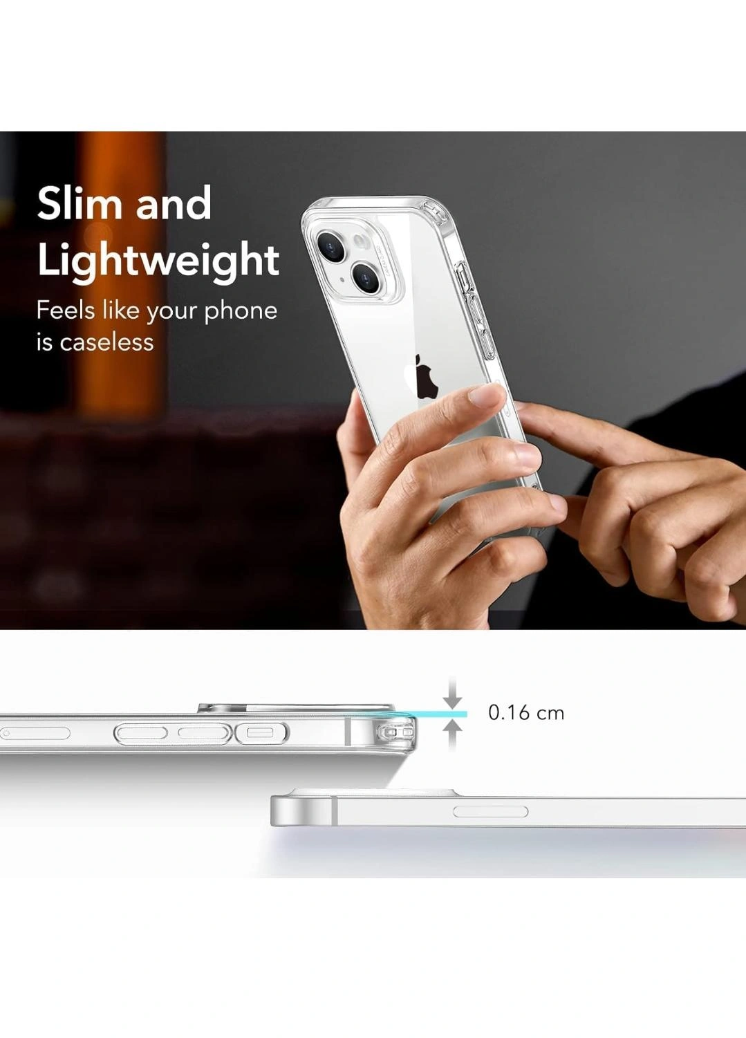 iPhone 13 Transparant cover | 360 Degree Protection | Protective Design |
