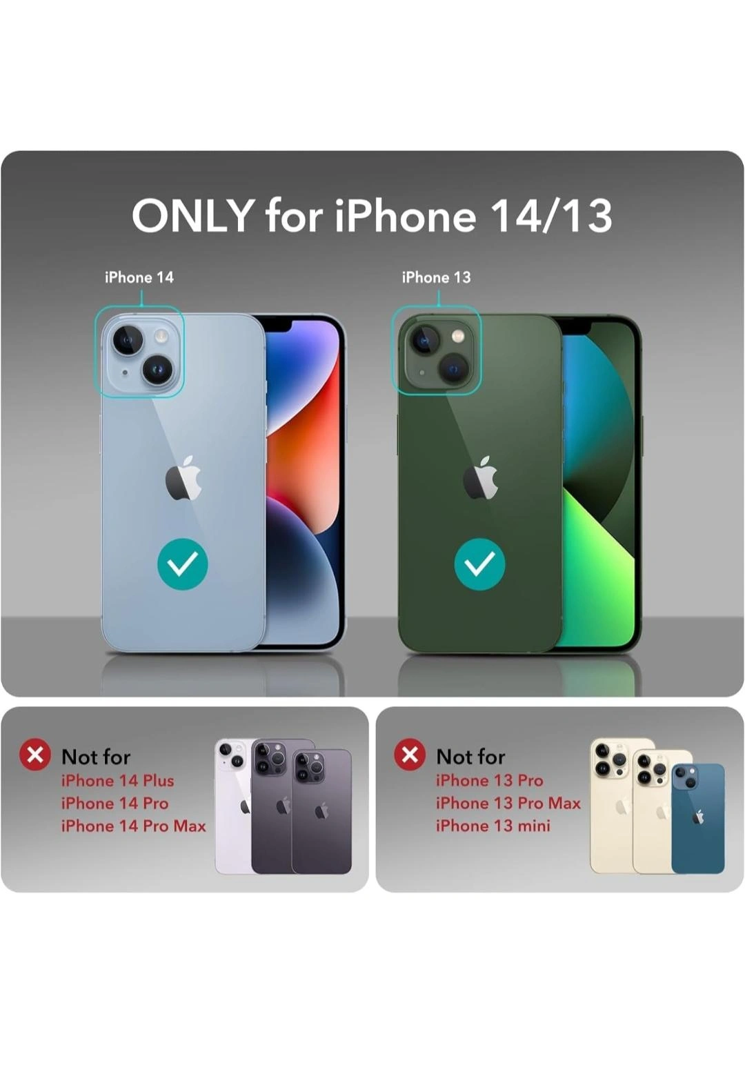 iPhone 13 Transparant cover | 360 Degree Protection | Protective Design |