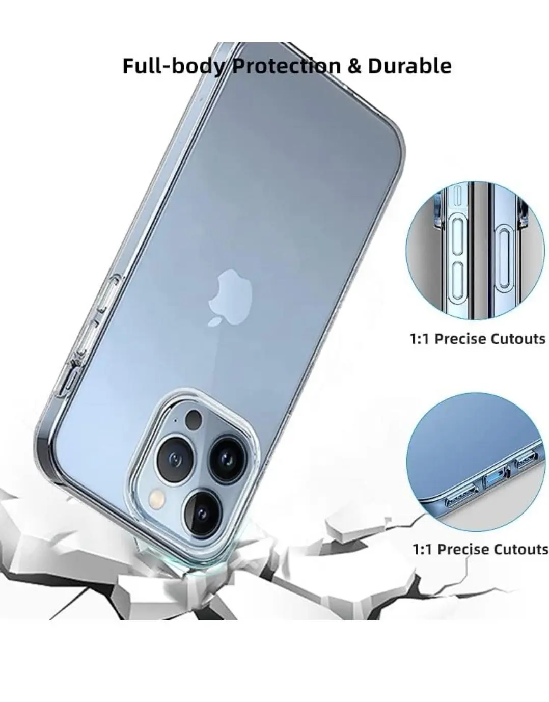 iphone 14 pro  transparant cover safe your device look smart and clear