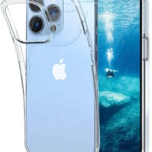 Back Cover Case for iPhone 15 Pro Max, Clear Transparent, Flexible Protection – TPU | Crystal Clear