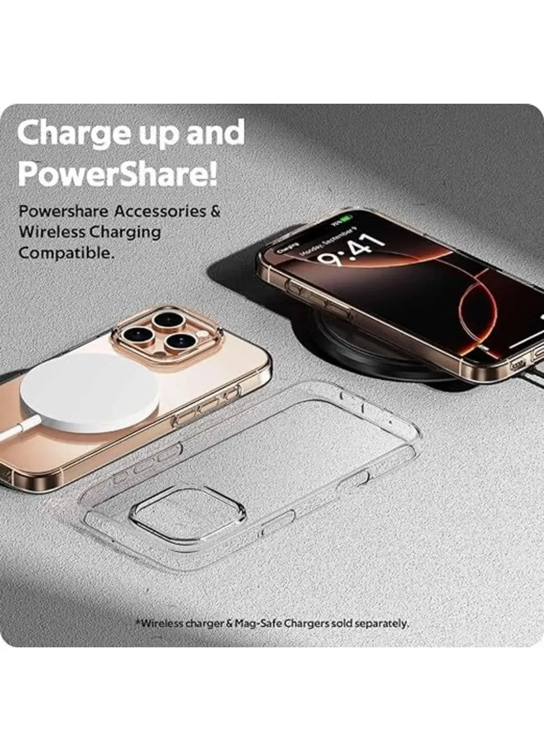 iPhone 16 Pro Max, Clear Transparent, Durable Hybrid Structure - Polycarbonate + TPU | Crystal Clear