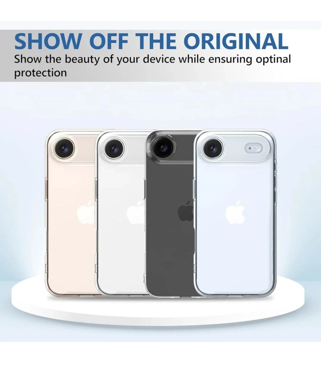 elago for iPhone 17 Air Case, Crystral Clear Case, PC + TPU Hybrid Technology, Ultra Slim, Raised Camera Protection, Durable Scratch-Resistant, Shockproof Protective Cover, 6.6 inch