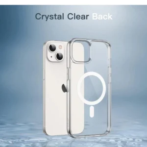 Anti Yellow Magnetic Cover Case for iPhone 14 Plus 6.7-Inch Compatible with MagSafe Wireless Charging, Shockproof Phone Bumper Cover, Anti-Scratch Clear Back