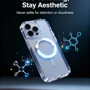 anti yellow Back Case for iPhone 13 Pro Max | Crystal Clear Transparent | MagSafe Compatible Cover | Shockproof Hard PC & Soft TPU Bumper | Camera Protection | Anti-Yellowing