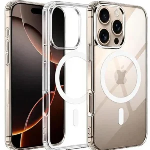 IC Crystal Clear Magnetic Compatible with iPhone 17 Pro Max Case with Anti-Yellow Anti-Scratch | Shockproof Transparent Cover