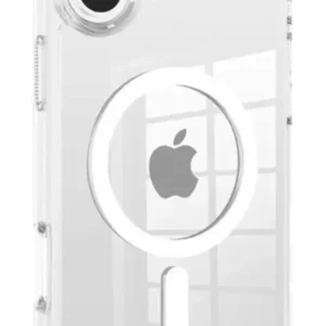 IC Anti Yellow Clear Magnet Case for iPhone 16, Premium Polycarbonate, Ultra Strong Magnets, 360 Drop Protection, Raised Camera Protection, MagSafe Compatible