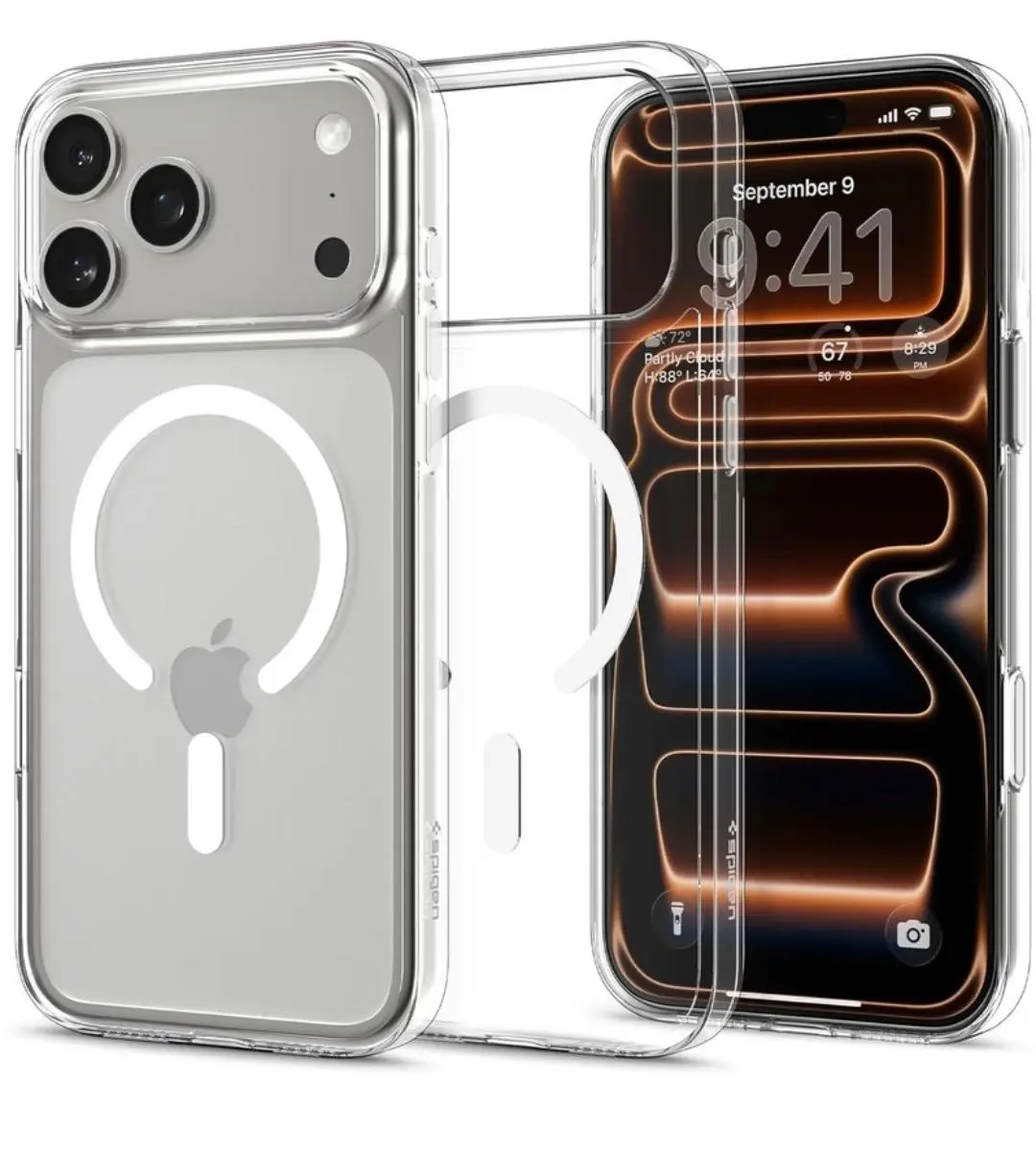 IC Crystal Clear Magnetic Compatible with iPhone 17 Pro Max Case with Anti-Yellow Anti-Scratch | Shockproof Transparent Cover