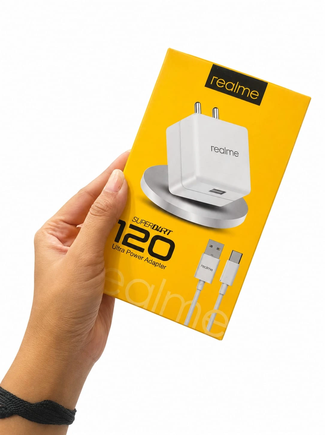 Realme 120W SuperVOOC Power Adapter with Type-C Cable | Ultra-Fast Charging Wall Charger 6 Month Warrenty