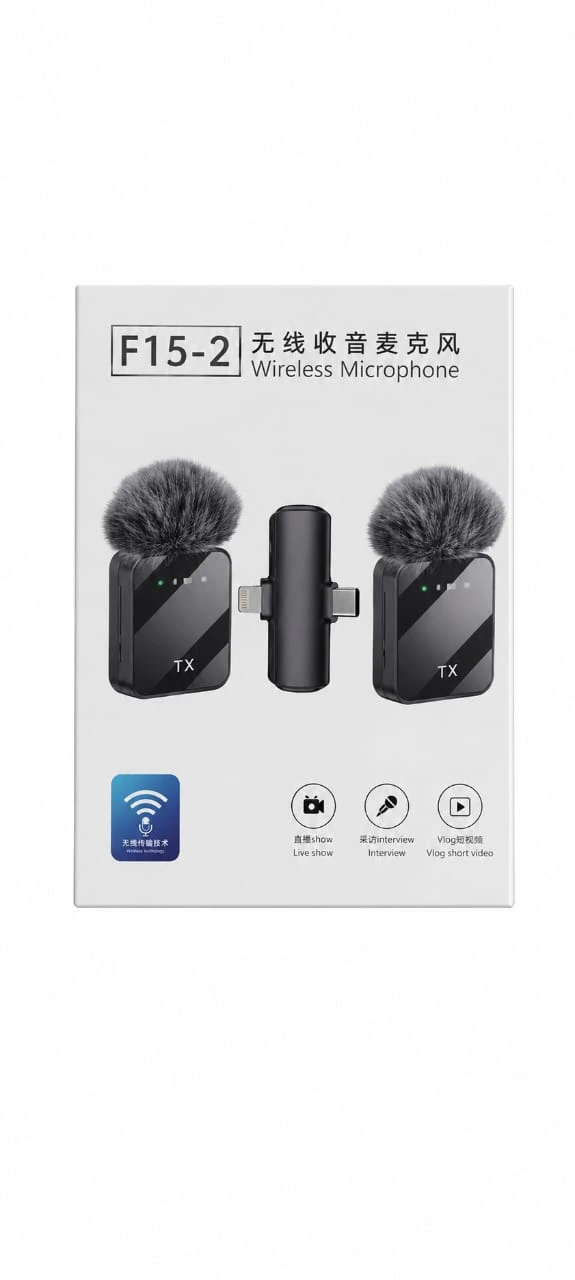 GRENARO Mic for YouTube Wireless, 3-Level Adjustable Noise Reduction Mic Wireless,S12 Wireless Microphone for Youtubers with LED Indicator Light (Dual Channel Type-C Port Version)