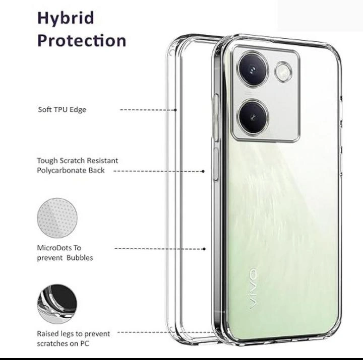 Vivo T2 Pro 5G (Transparent, Shock Proof, Silicon