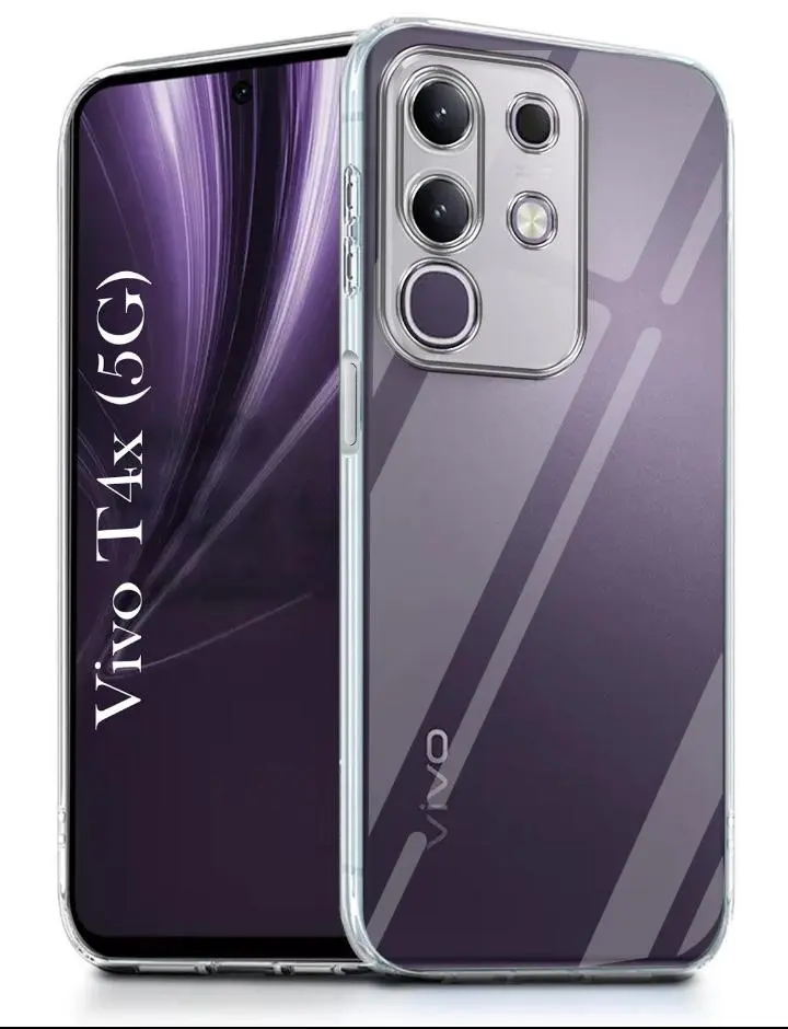 Vivo T4X 5G | PREMIUM QUALITY | CRYSTAL CLEAR | CAMERA BUMPER | (Transparent, Camera Bump Protector,