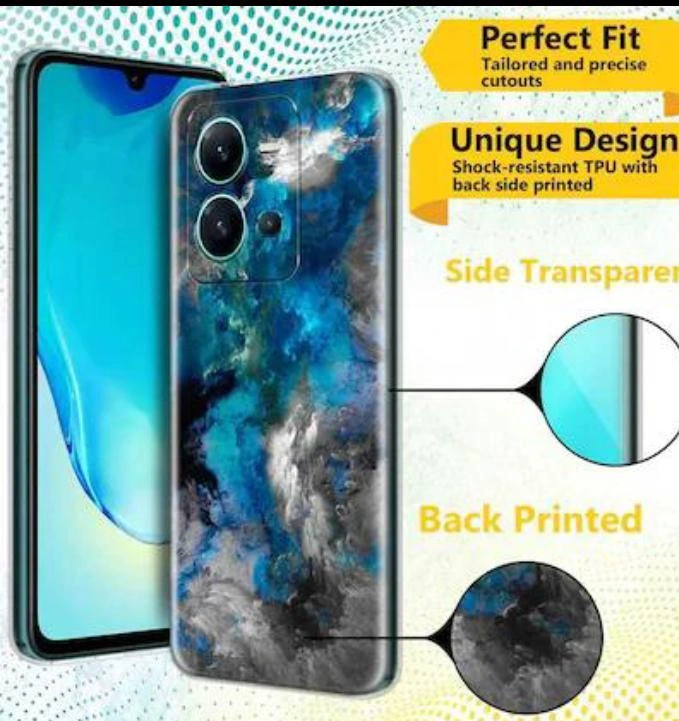Spinzzy Back Cover for Vivo V25 5G (Transparent, Camera Bump Protector, Silicon