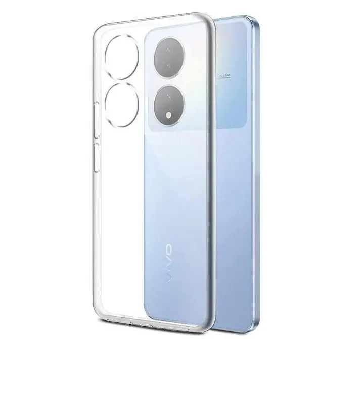Back Cover for Vivo Y100 5G (Transparent, Shock Proof, Silicon,