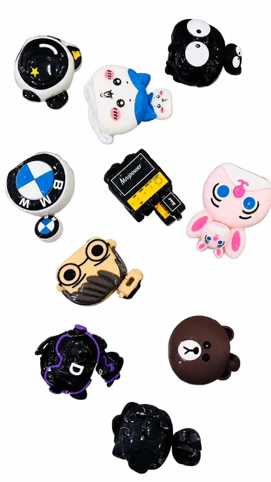 Cable Protector&Dock protector for Apple iPhone Charger 20W/18W Type C, Grey Multi-Colours | 3D Cute Cartoon, Case Adaptor Cover, Full Cable Connection Protection, Wire Sleeves Guard