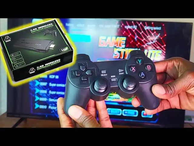 RETROGOODS Game Stick Lite 4K HDMI Retro Game Console, 20000+ Classic Games, 2 Wireless Controllers, Plug & Play TV Video Game System, Supports PS1/GBA/Arcade & More, Gift for Kids & Adults