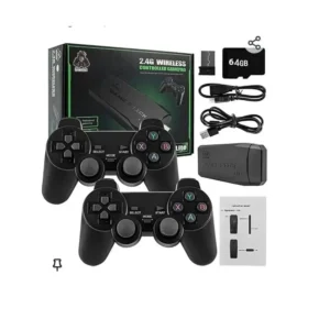 RETROGOODS Game Stick Lite 4K HDMI Retro Game Console, 20000+ Classic Games, 2 Wireless Controllers, Plug & Play TV Video Game System, Supports PS1/GBA/Arcade & More, Gift for Kids & Adults