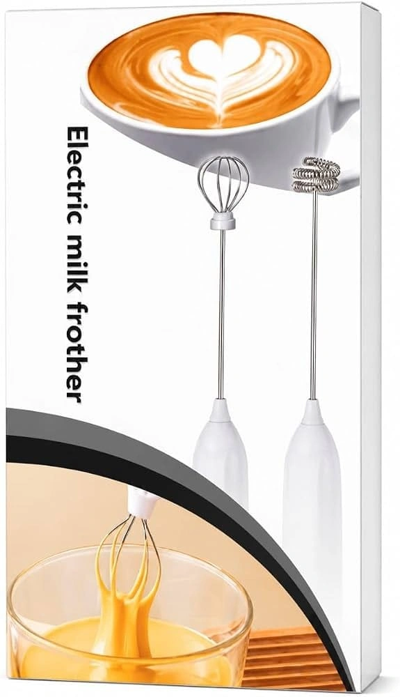 Electric Milk Frother Designed for coffee lovers and home kitchens, this USB rechargeable frother.
