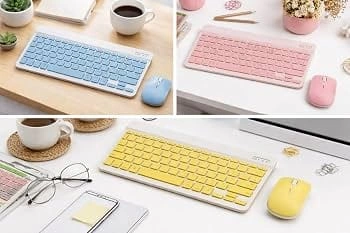 Both the keyboard and mouse Bluetooth Connectivity.